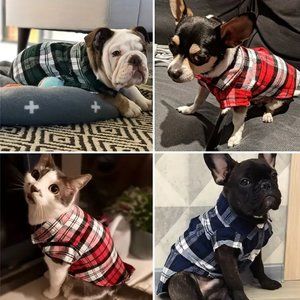 NWT Dog/Cat Flannel Jackets